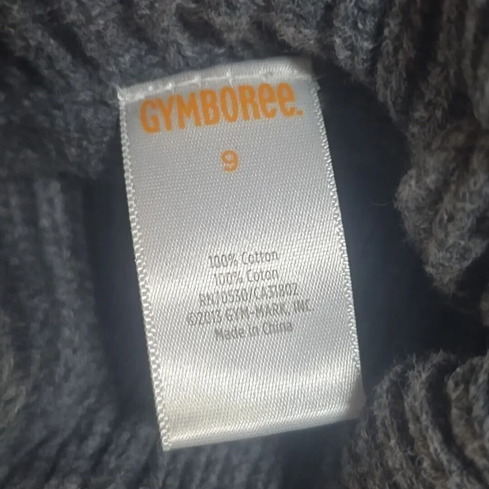 Gymboree Sweater Dress Kids 9 Gray Sequin Chevron Cowl Preppy Holiday Sparkle‎